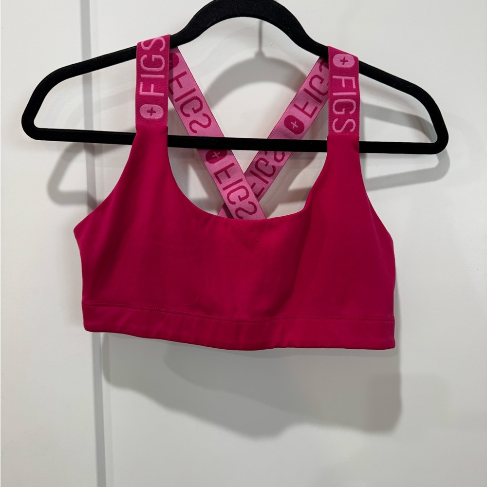 Figs Pink Sports Bra